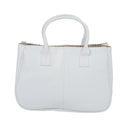 Fashion Woman Ladies Class PU Leather Satchels Tote Purse Bag Handbag - whi M5D3