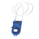 Retractable 3 Digit Combination Cable Lock for Bike Bicycle Luggage Suitcase Bag