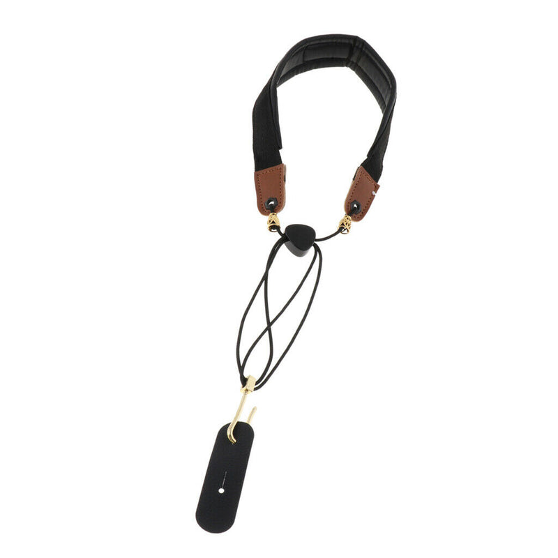 Black Saxophone Sax Neck Strap with Metal Hook