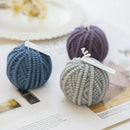 Round Wool Knitting Candle Mold Silicone Tool Clay Aroma Soap Mould Craft DIY