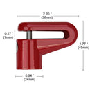 Anti Theft Disk Disc Brake Rotor Safety Lock For Scooter Motorcycle Bike Bla3C