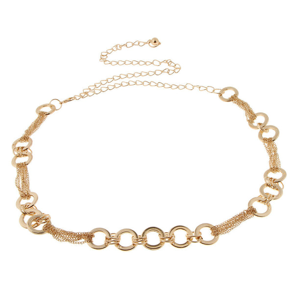 Women's Fashion Metal Belly Chain Waistband Body Charm Dress Belt Necklace