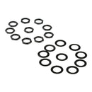 Set of 10 Guitar Jack Socket Nuts + Washers for Electric Guitar Basss Black