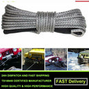 50'X1/4" Synthetic Winch Rope Cable 7000 LBs ATV SUV Recovery Replacement