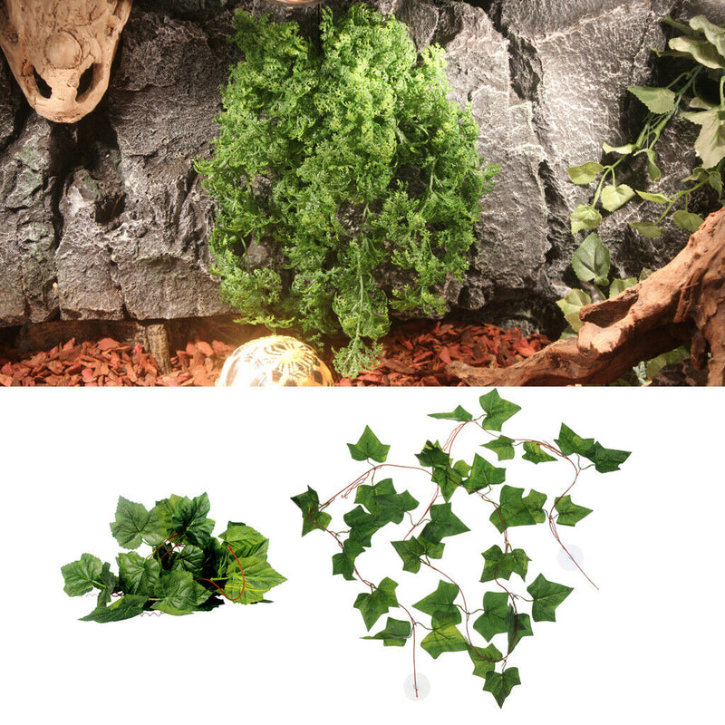 2 Pcs Reptile Climbing Sweet Potato Vine Terrarium Vines Flexible Habitat Decor