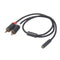 0.4m RCA Cable 2 RCA Male to Female 3.5mm Jack Adapter Audio Cable Cord