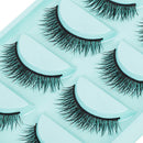 5Pairs Natural Eye Lashes Handmade Messy Cross False Eyelashes Makeup Long Kit
