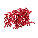 100pc Aluminum Bike Bicycle Brake Shifter Inner Cable Tip Wire End Cap Red