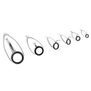 12Pcs Double Leg  Free Stainless Steel Frame Fishing Rod Guides Rings