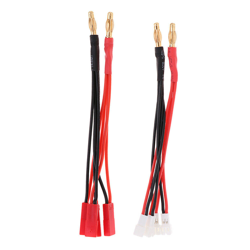 4mm Banana Male Plug to JST Male/Female Parallel Battery Charge Lead Cord