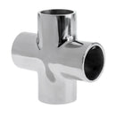 Heavy Duty 316 Stainless Steel 90 Degree 4 Way Marine Boat Hand Rail Fitting