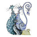 14CT 32x41cm Lovely Cats Stamped Cross Stitch Kit Needlework for Beginners
