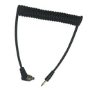 PC 2.5mm Spring Cord SLR Camera Sync Trigger Lock Cable Screw to Male Flash Plug
