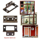 2pcs/set Retro Stainless Steel Door Hinges for Wooden Cabinet Drawer Box