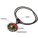 Ethnic Style Accessories Hand-Knitted Pine Wax Line Bohemian Style Necklace