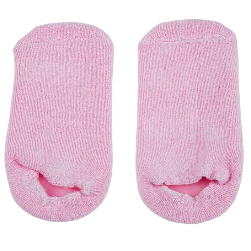 Beauty SPA Socks and Gloves Moisturizing Gel Therapy Skin Care - Pink Z6W7