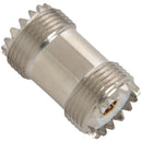 2-Pack PL-259 UHF Female to UHF Female Coax Cable Adapter S0-239 UHF Double