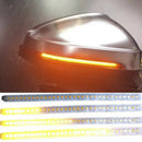 12V Car 28LED Rear View Mirror Blinker Light Turn Signal Bumper Strip Universal-