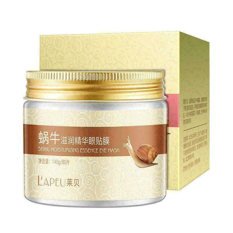 80 pieces remove fine lines dark eyes nourishing lightening For eyes snail B5M7