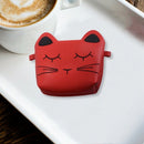 2 Pack Little Girls Purses Cute Cat Shoulder Crossbody Bag (Red And Black)