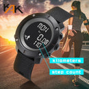 Kak Men Sport Watches Waterproof Digital Led Display Male Electronic Wrist  J2Y7