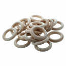20pc Unfinished Teething Ring Add On Wooden Rings 55mm Natural 2.2 inches