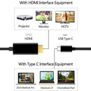 Type C USB-C to HDMI Cable 6FT USB 3.1 (Thunderbolt 3 Compatible) For Table B7L8