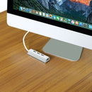 1X(Acasis Hs0063 Aluminum 4 Port 5Gbps Usb 3.0 Splitter Super Speed Usb 3.0
