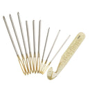 10Pcs 3 Sizes Stainless Steel Sewing Tools Knitting Yarn Blunt Needles Sets