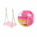Hamster Toys Swing Hanging Gadget Wooden Cage Accessories Supplies Amuse Mo