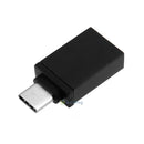 Aluminum Alloy USB3.1 Type-C to USB3.0 OTG Converter Adapter (Black) SN9F