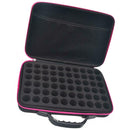 60 Compartments Essential Oil Collecting Bag Storage Case Travel (Rose Red) A
