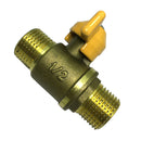 4 Pionts Brass Ball Valve Double Male Thread Connector Brass