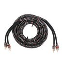 4.5m Car Audio Stereo Amplifier Speaker RCA Interconnect Cable Wire Black