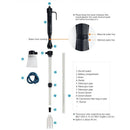 Electric Fish Tank Vacuum Cleaner Syphon Operated Gravel Water Filter Clean Q7F9