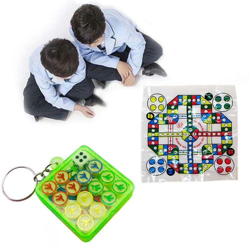 Family Mini Flying Chess Travel Entertainment Board Game For Kids Adults