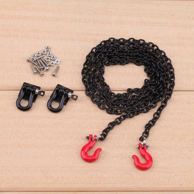 2pcs Metal Lock Catch Tow Chain RC Car Crawler Accessories for Traxxas Hsp