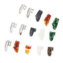1 Set Celluloid Thumbpicks Fingerpicks w/ Metal Fingerpicks for Guitar Bass