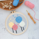 Dandelion Pattern Punch Needle Embroidery Kit with Basic Tools for Beginners