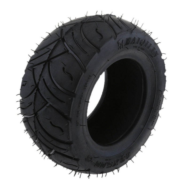 13x5.00-6 Inch Rubber Tread Tire for Folding Bike Scooters Quad Dirt Bike Black