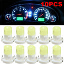 10Pcs T3 Neo Wedge LED Lamp Light Instrument Panel Climate Lights Bulbs White