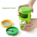 3-in-1 Rotary Vegetable Slicer Steel Fancy Cutter Potato Carrot Grater Tool