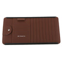 Car Sun Visor 9 Disc Slots CD Card Holder Organizer Storage Clip Bag Brown