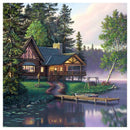 Full Drill 5D DIY Village House Diamond Painting Embroidery Cross Stitch