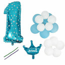 Foil Balloon Number Balloon Latex Balloon Blue Huge Number Balloon Baby Sho Q8F7