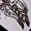 Waterproof Wolf Dreamcatcher Temporary Tattoo Large Arm Body Art Tattoos TO   TO