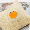 Cute Girls Corsages Women Fruit Shaped Brooch Lapel Pin Jewelry (Peach) A