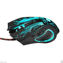 6 Buttons 5500 DPI USB LED Optical Wired Professional Gaming Mouse Mice For PC