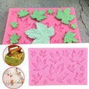 Silicone Fondant DIY Mold Maple Leaves Mould Shaping Cake Baking Decor Y7I4
