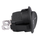 5Pcs SPST Black Button On/Off Round Rocker Switch AC 6A/250V 10A/125V P5T8